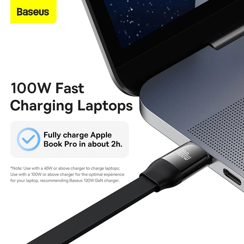 Vysúvací 100W 3v1 USB-C nabíjací kábel pre notebook a telefón
