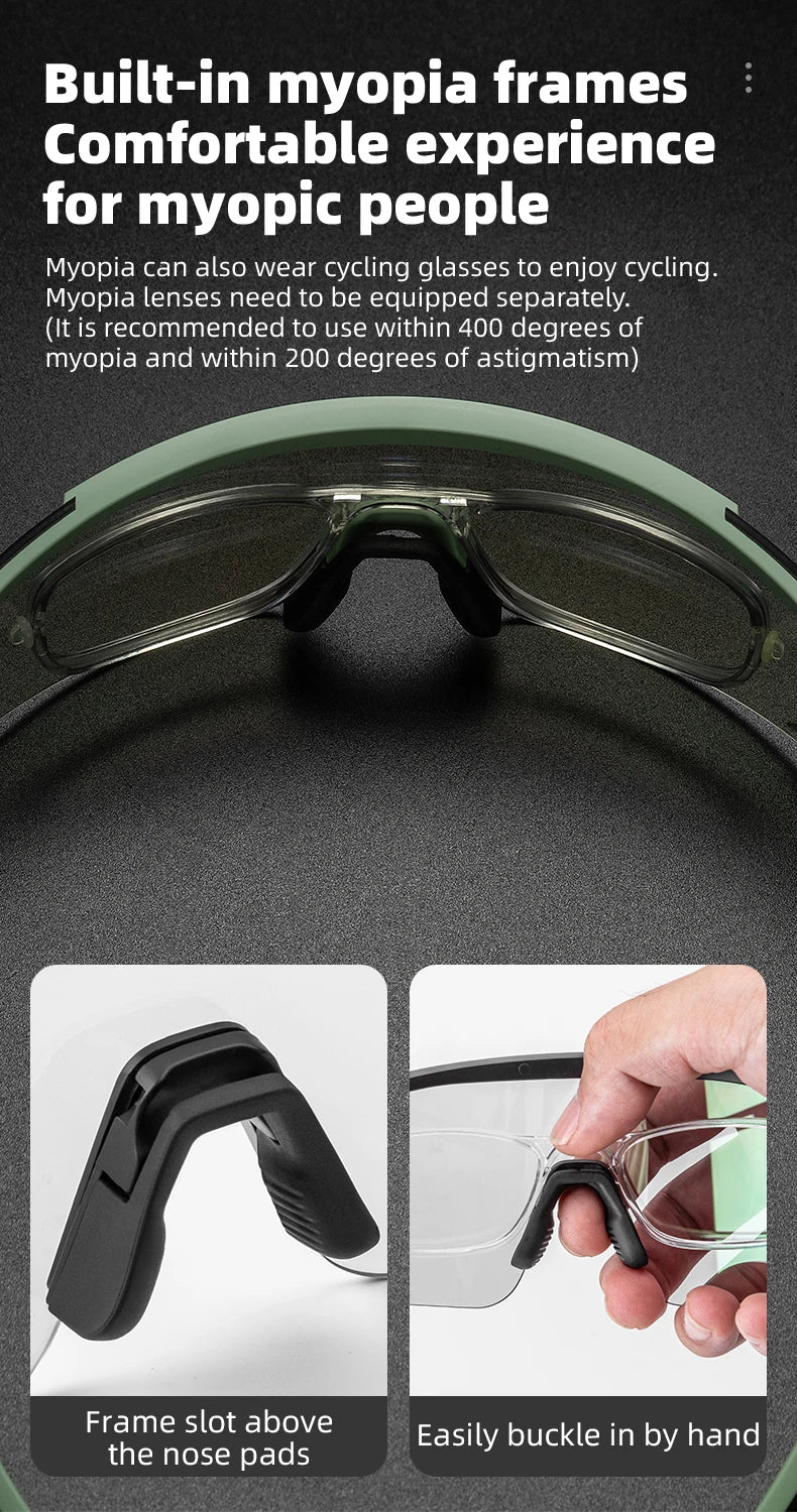 Photochromic Cycling Glasses with Anti-Fog Protection