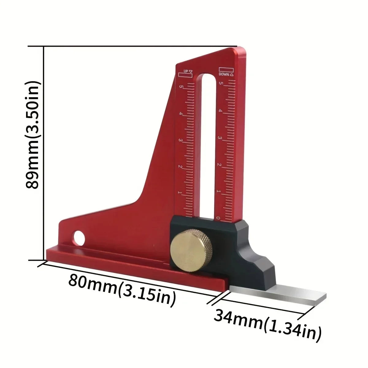 Metric Woodworking Height and Depth Gauge