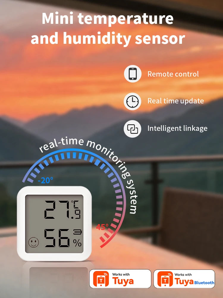 Bluetooth 5.2 Temperature and Humidity Sensor with LCD