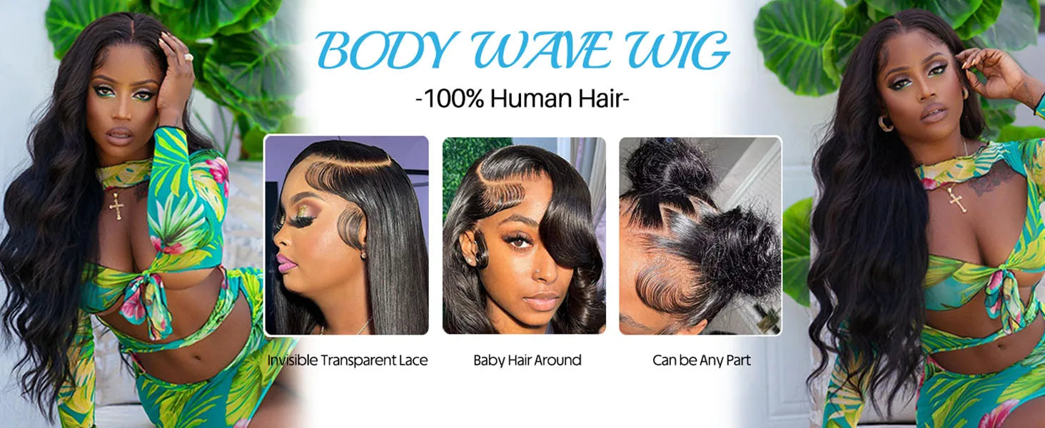 HD Lace Frontal Body Wave Wig for a Natural, Voluminous Look
