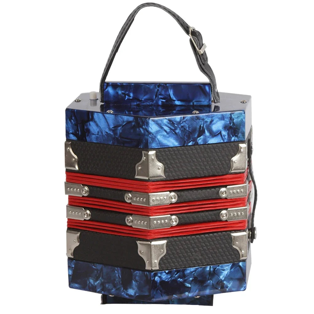 20-klávesová anglická concertina nebo carrying bag