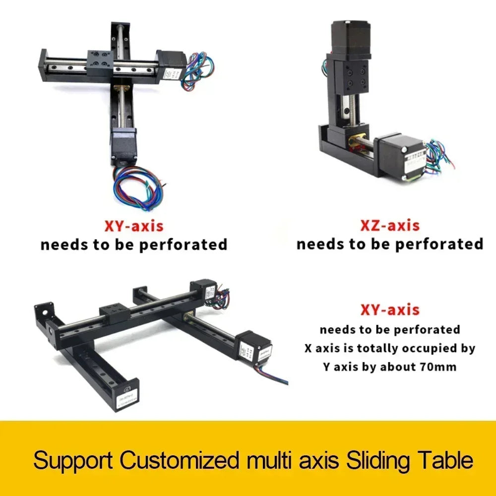 Kleines Linear-Schiebestage mit NEMA11 Motor - Optionen