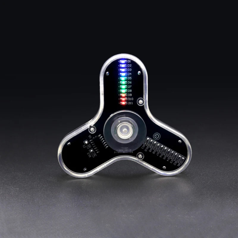 Kit DIY de lipire pentru experimentare electronică LED Spinner