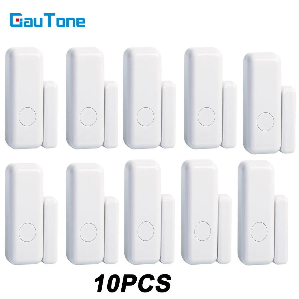 GauTone 433MHz Door Detector Wireless Home for Alarm System Alerts Window Sensor