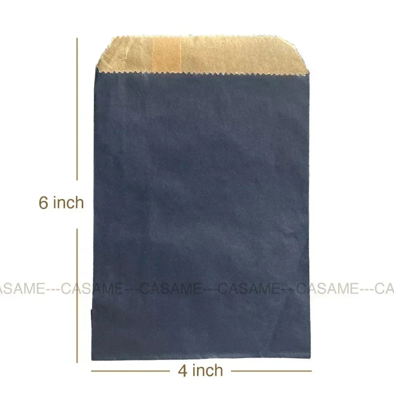 Wave Dot Kraft Paper Candy Bags – 50ks dárkové a balicí sáčky na sladkosti