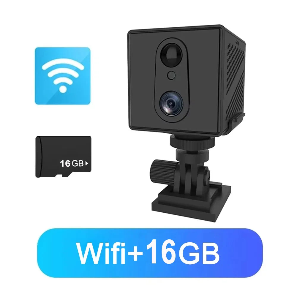 Mini 4G Security Camera with AI Detection, 5MP HD & Night Vision