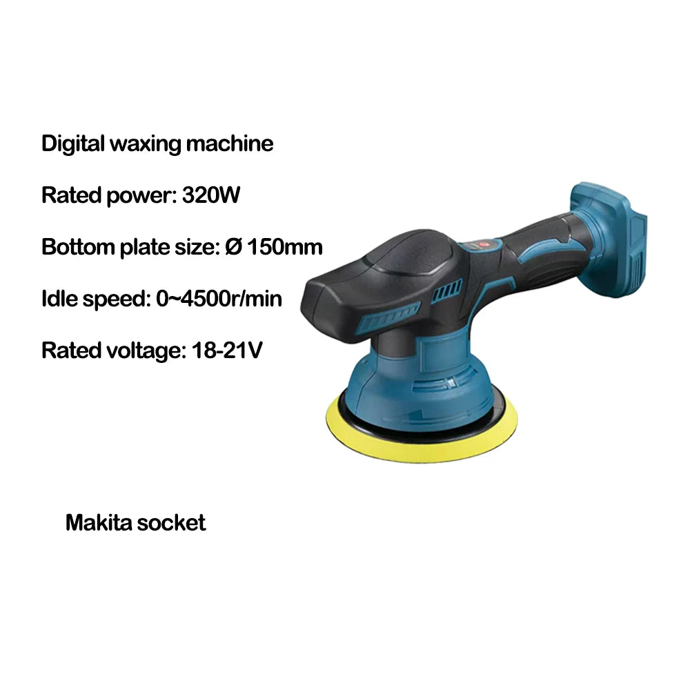 Vilasting Cordless Car Polisher with 150mm Pad and 4600RPM