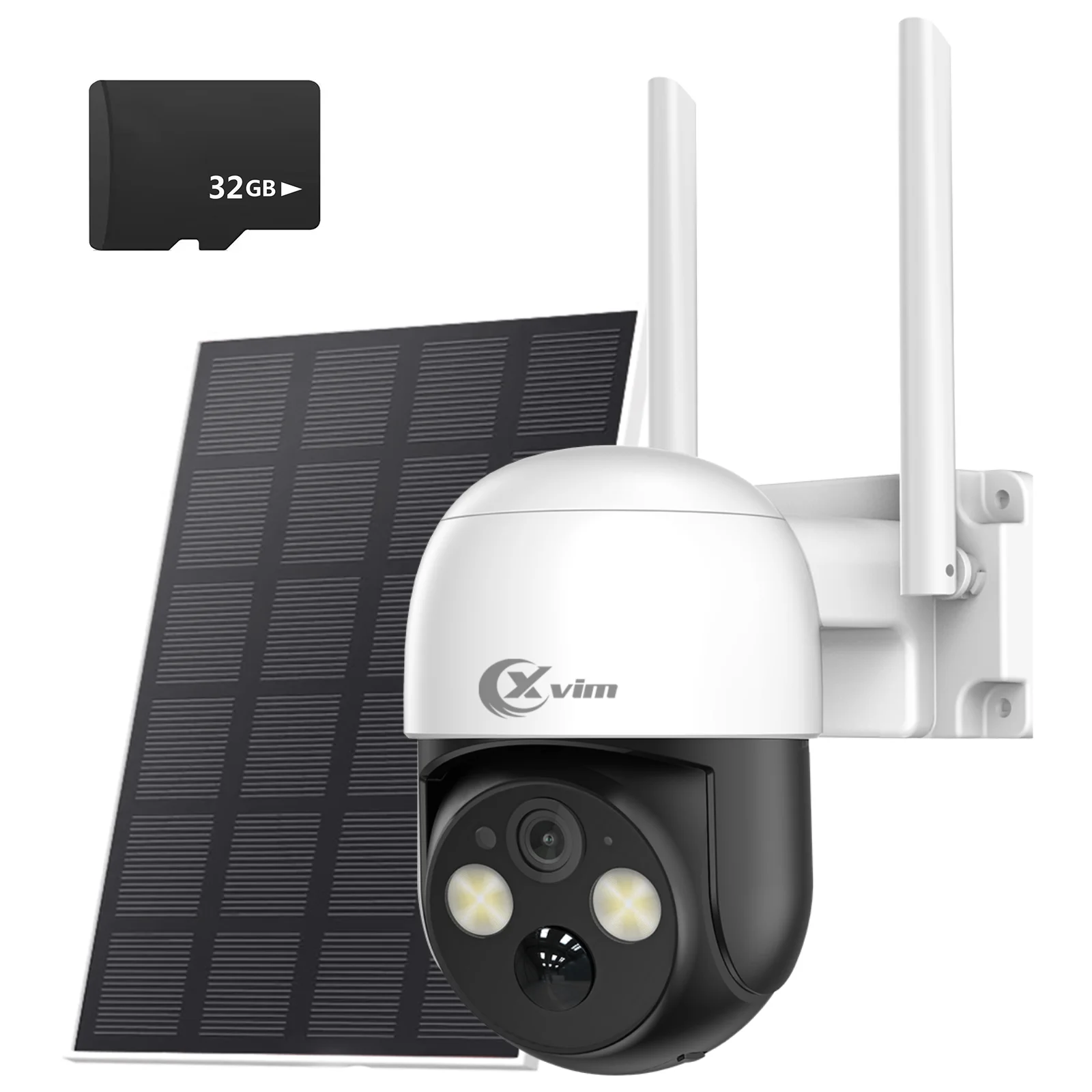 4MP Solar PTZ WiFi Security Camera with 360° View & Audio