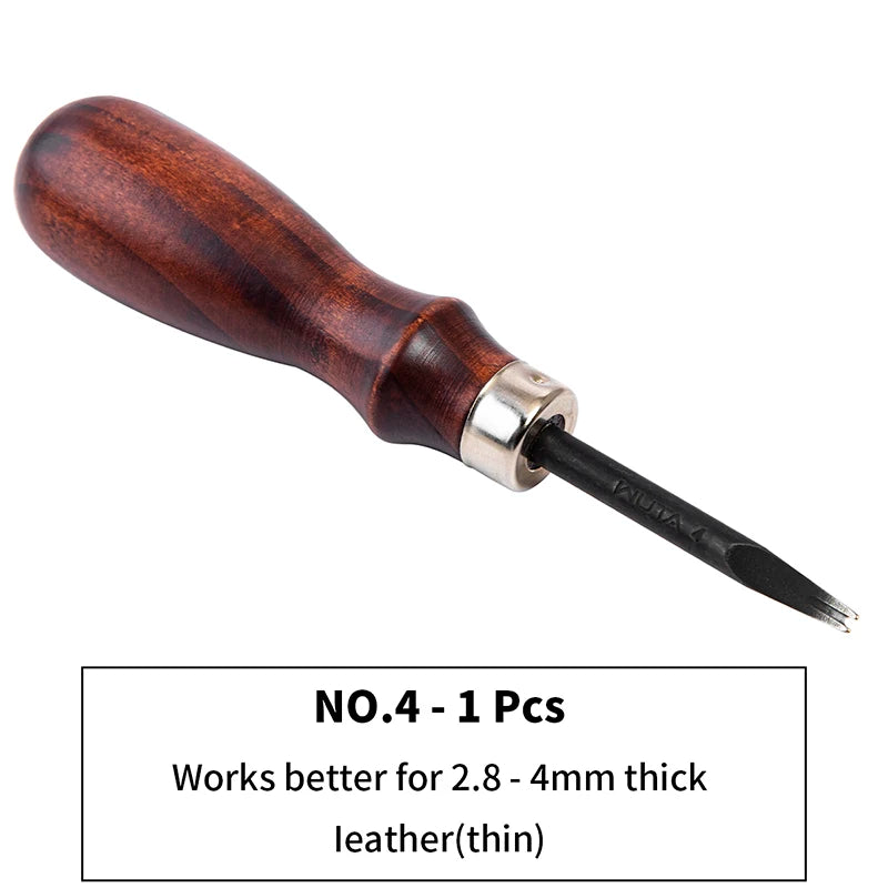 Wooden-Handle Leather Edge Beveler