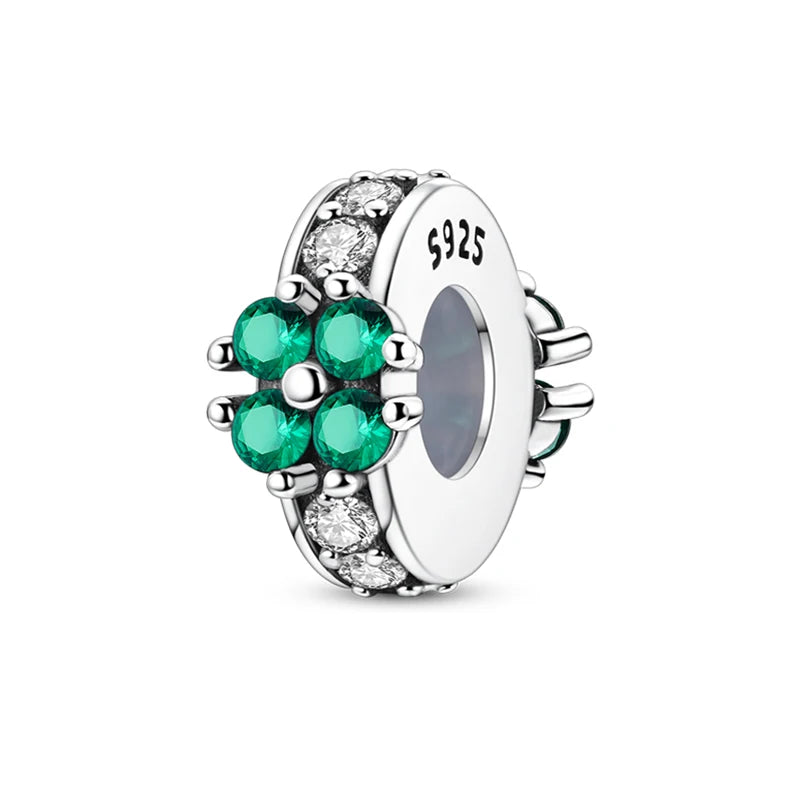 100% 925 Sterling Silver Rainbow Zircon Colorful Butterfly Dragon Shaped Silicone Stopper Charms Beads Fit DIY Bracelets Jewelry