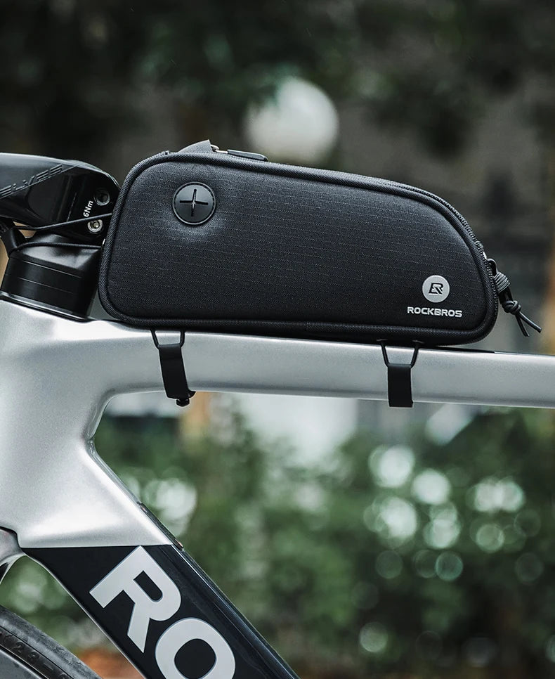 1.3L Bicycle Top Tube Bag with Earphone Port