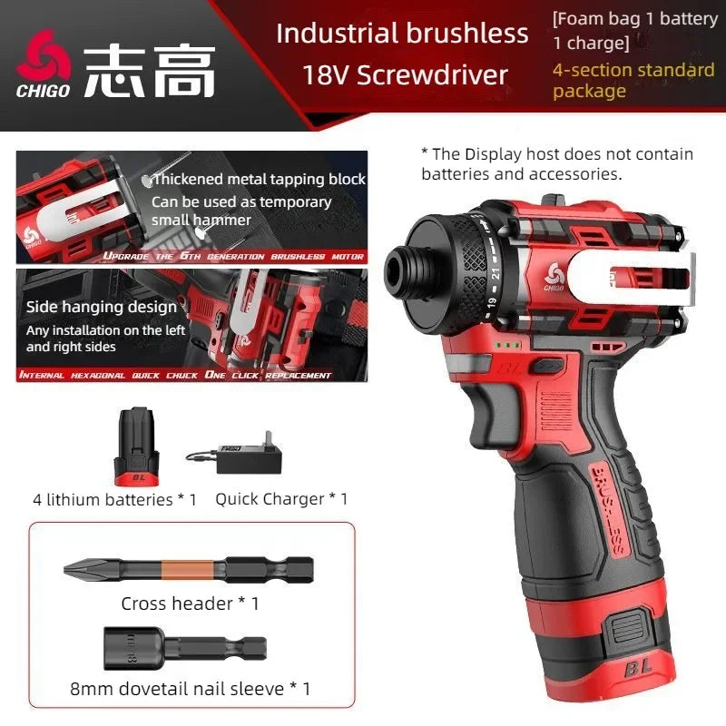 18 V Brushless Cordless Drill