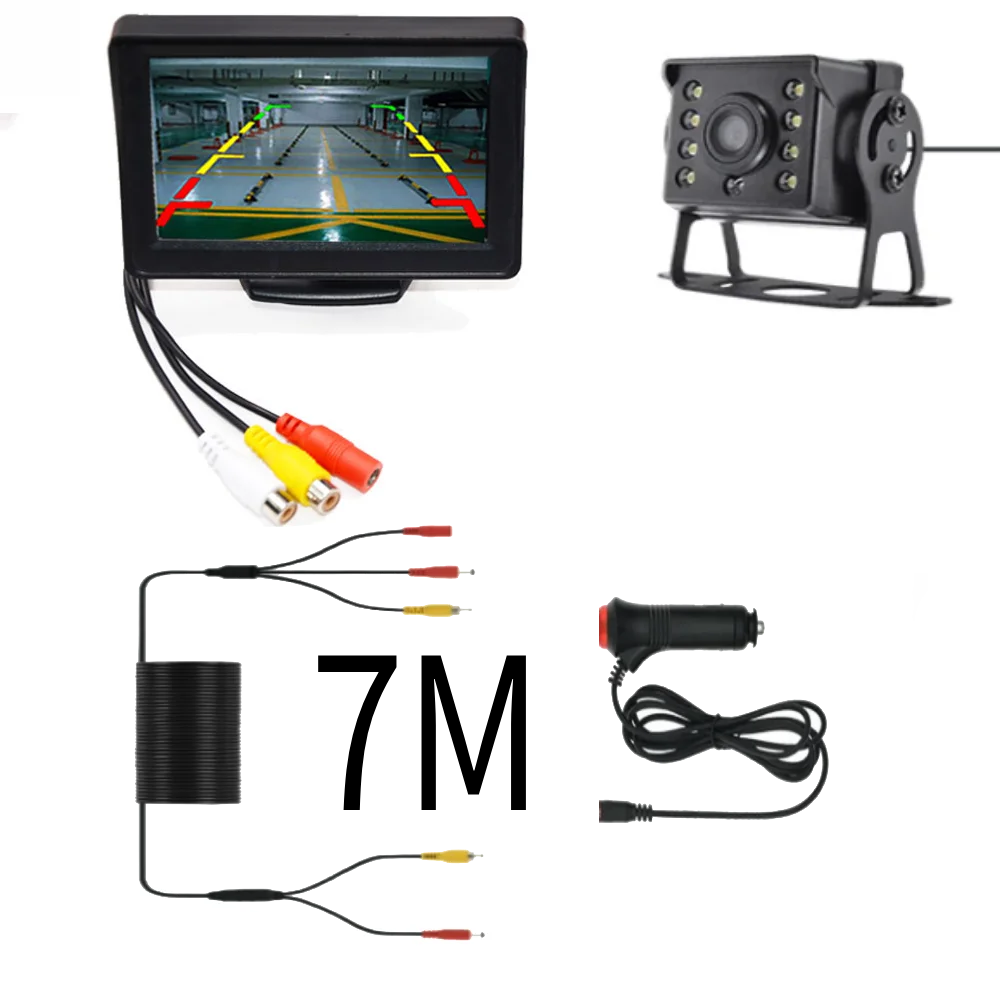 Universal Backup Car Rear View Camera with Monitor
