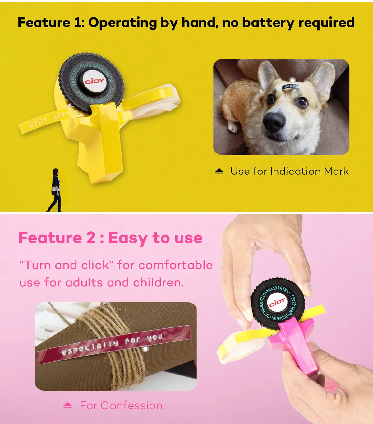 Manual Nine-Millimetre Embossing Label Maker