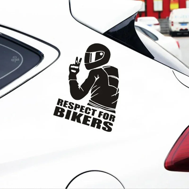 1pc Respect Biker Sticker For On Car Motorcycle Vinyl 3D Stickers Motorcycle Vinyl 3D Stickers And Decals