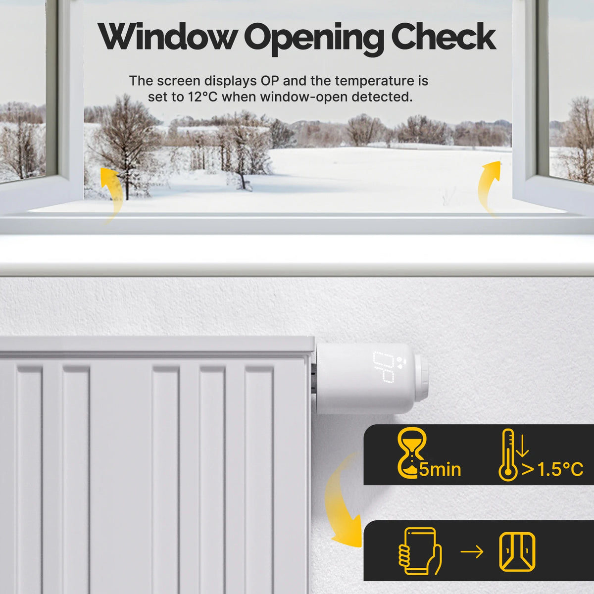 Tuya ZigBee3.0 Smart TRV Radiator Actuator Valve External Sensor Thermostat Temperature Controller Alexa Google Home