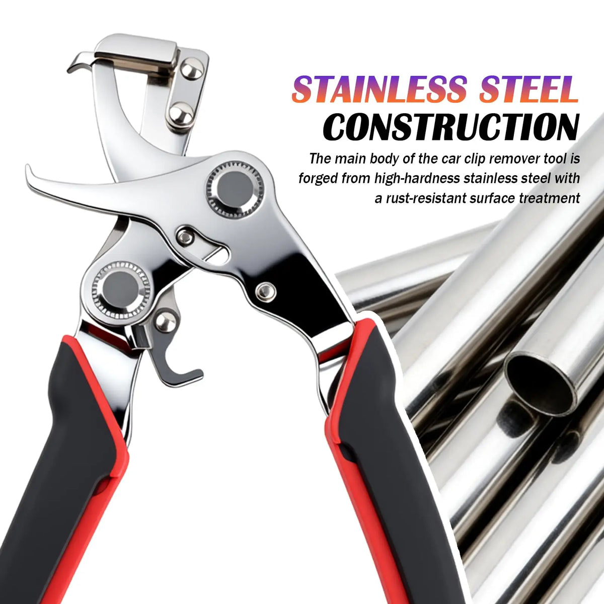 Car Trim Clip Removal Pliers with Spring-Loaded Handle