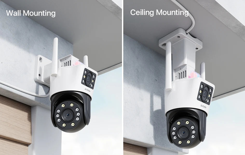 ZOSI C298 Max 4K 8MP Dual-Lens PTZ Security Camera