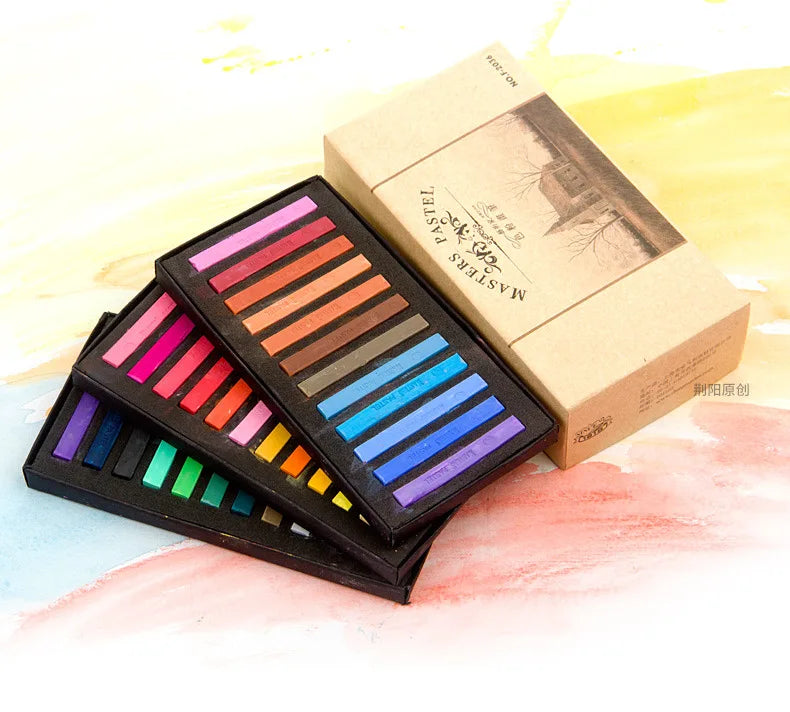 Set artistico di 48 colori di pastelli a gesso morbido