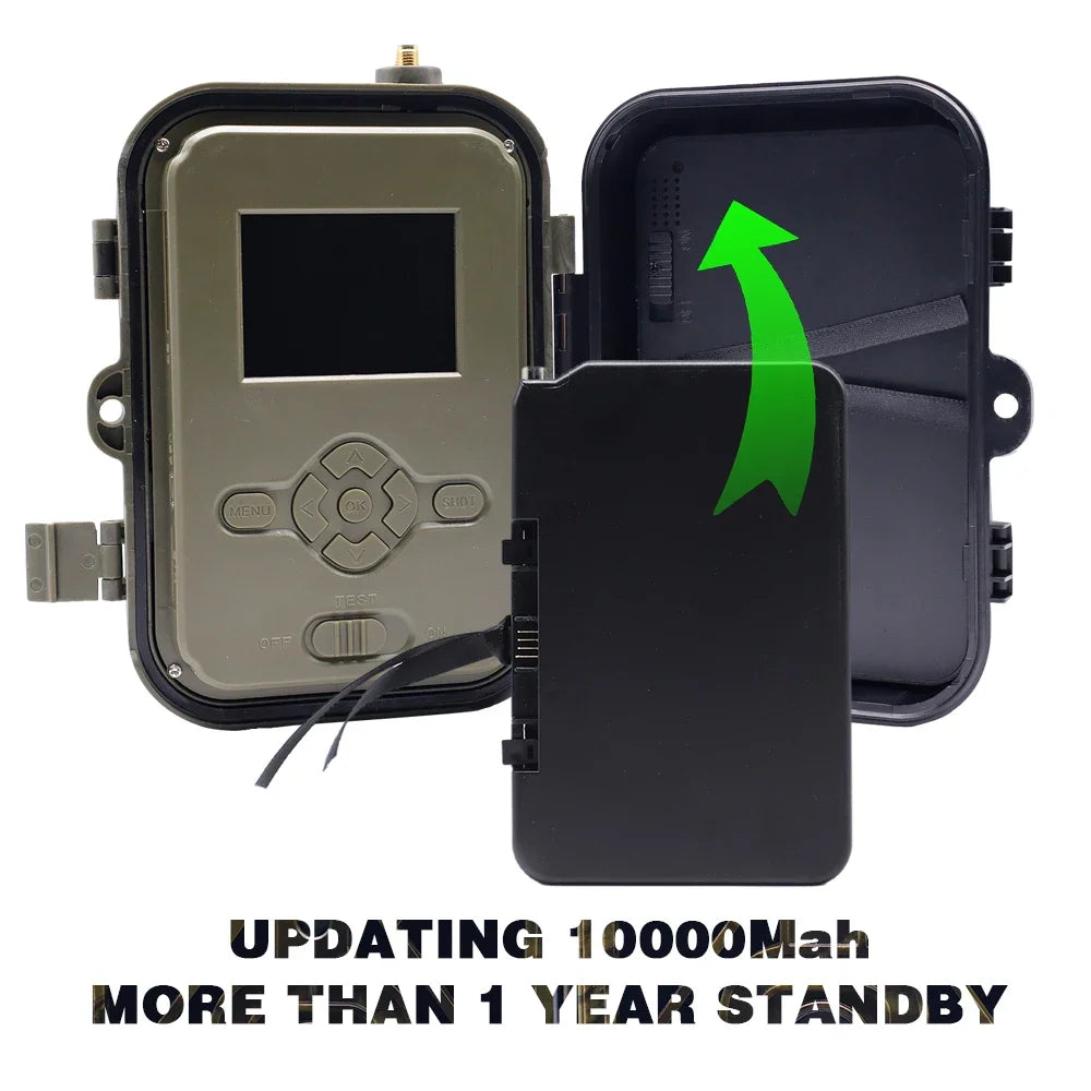 4K 30fps Live Stream APP Clould Service Hunting Trail Camera 8*1.5V AA Battery 4G 30MP 940nm Night Vision Cameras HC940PRO