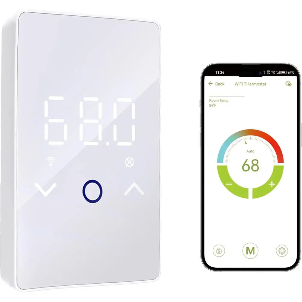 Smart Floor Heating Thermostat with Touchscreen & App Control