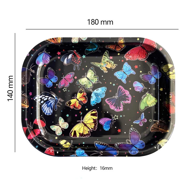 Printed Metal Storage Tray, 18 x 14cm