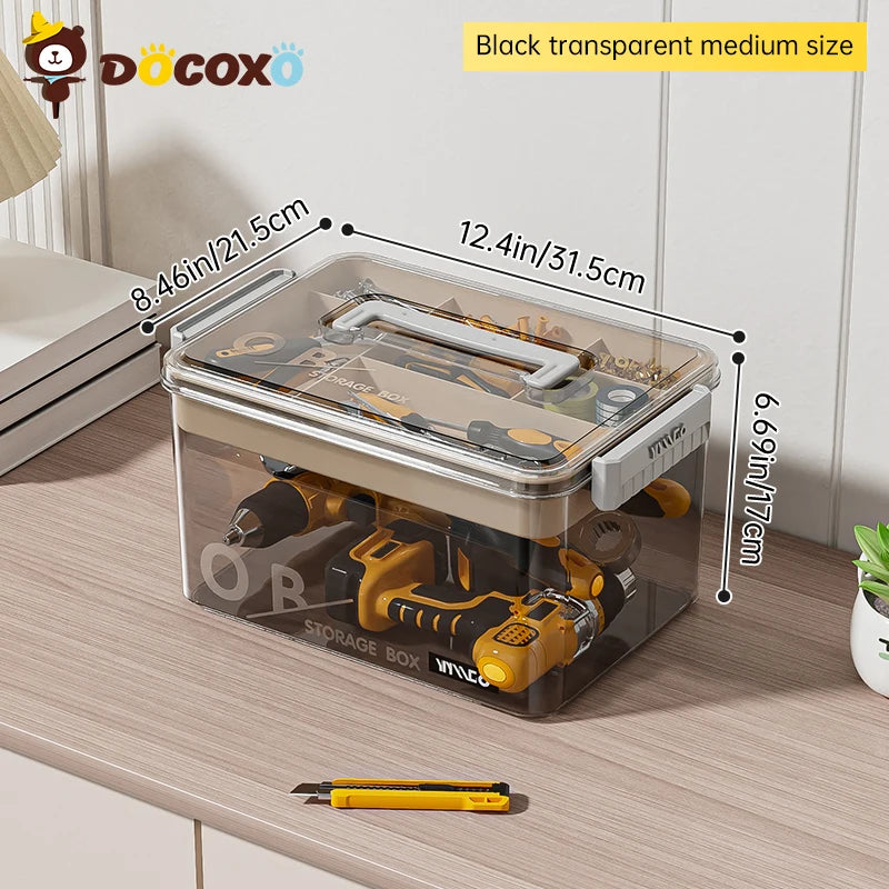 Divided Tool and Hardware Storage Case