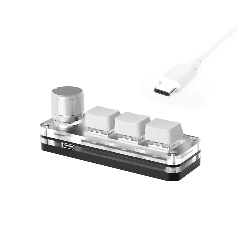 Programmable USB Macro Keypad – Two-Key, Three-Key and Knob Options