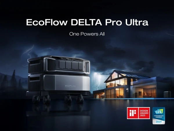 ECOFLOW Power Station DELTA Pro Ultra with Extra Battery, 120/240V 7200W AC Output, 12kWhLifepo4 Home Battery Backup Expandable
