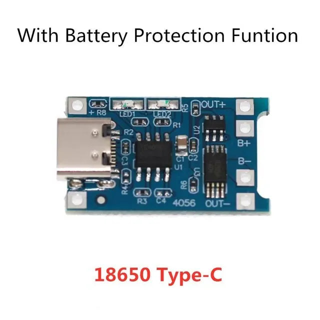 2/5PCS 5V 1A Micro/Type-c/Mini 18650 TP4056 Lithium Battery Charger Module Charging Board With Protection Dual Functions Li-ion