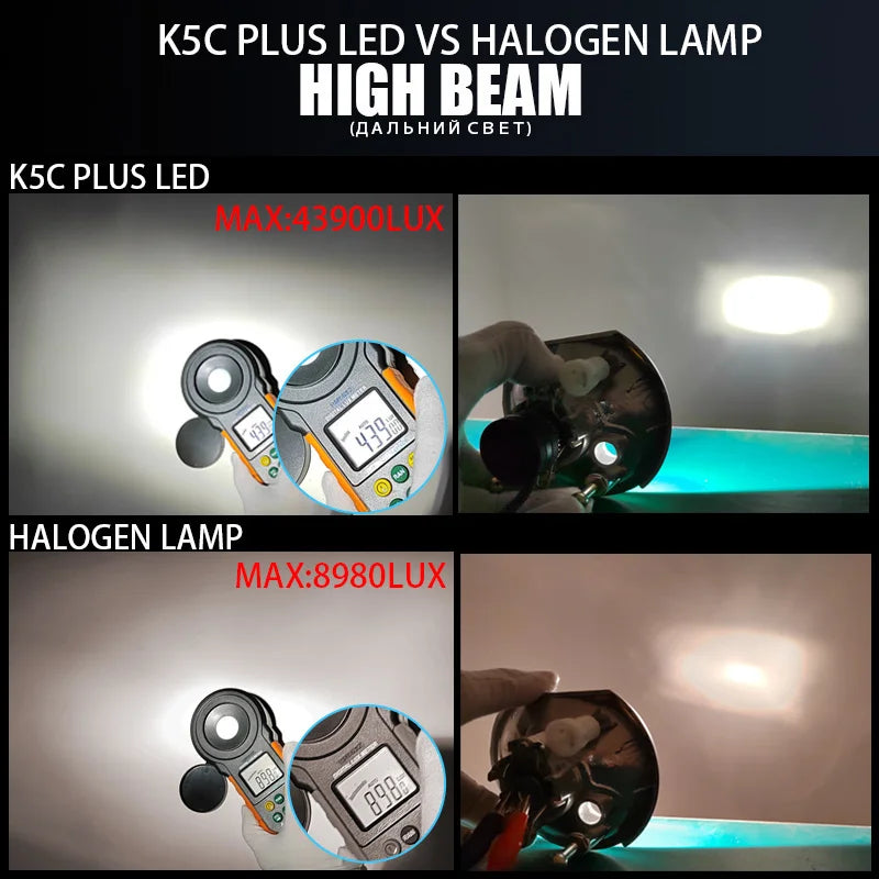 Dawn Knight 140W K5C PLUS H7 H11 H1 H4 LED svjetlosna zraka žarulja 4300K LED HB3 HB4 Dual Copper Tube Led Light Kit za auto 12V 2 kom