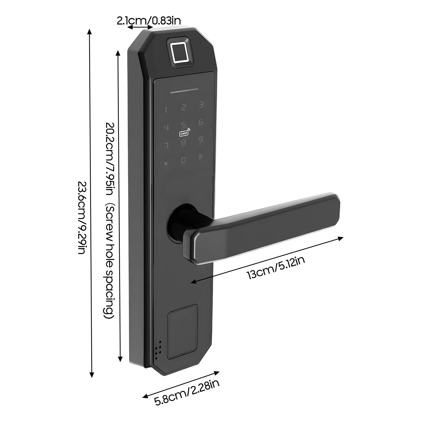 Cerradura inteligente para puerta con 5 métodos de desbloqueo para hogar y oficina