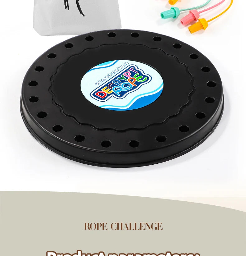 2025 New Rope Breaking Battle Challenge Puzzle Toy Knot Toy Children's Rope Decoding Game Logic Training