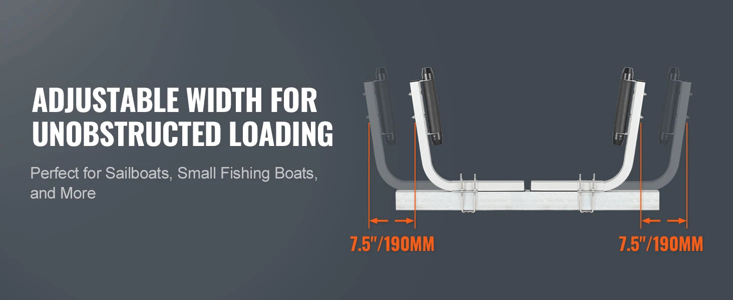 Adjustable Galvanized Boat Trailer Guide Poles (2PCS)