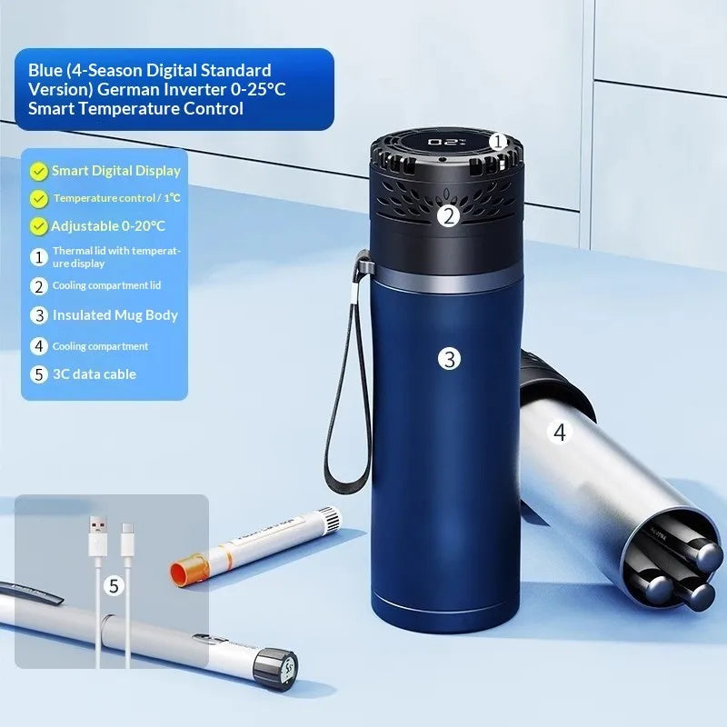 Portable Insulin Cooler Mini Fridge with Digital Temperature Control