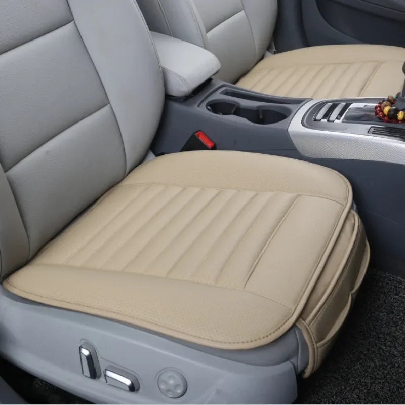 Car Seat Covers Protectors,Luxury PU Leather Breathable Car Interior Seat Cushion Pad Mat for Sedan SUV Truck Jeep Mini Van