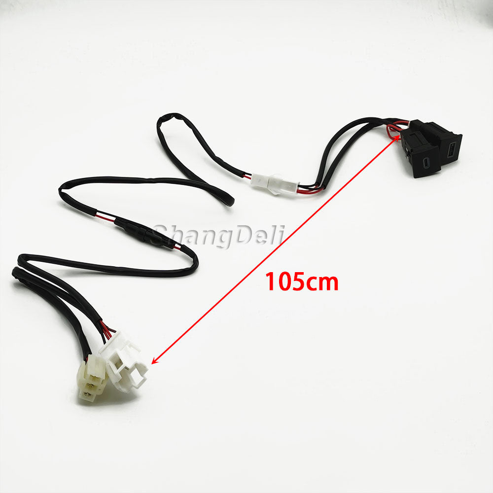 For VW Golf 6 MK6 Jetta 5 MK5 Scirocco 2006 - 2012 Car USB Charger PD Quick Charge QC3.0 Auto Phone Charging Adapter Button