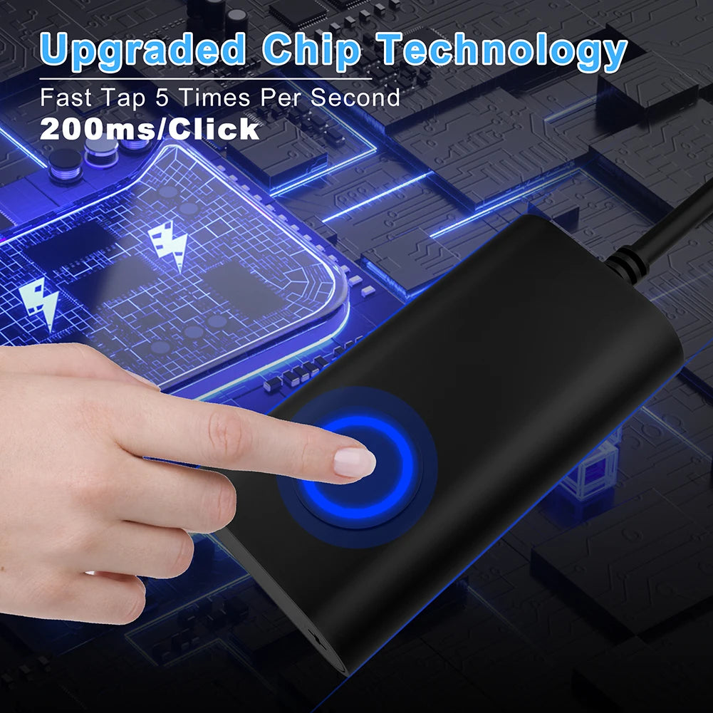Simulateur de déplacement de souris USB avec interrupteur marche/arrêt