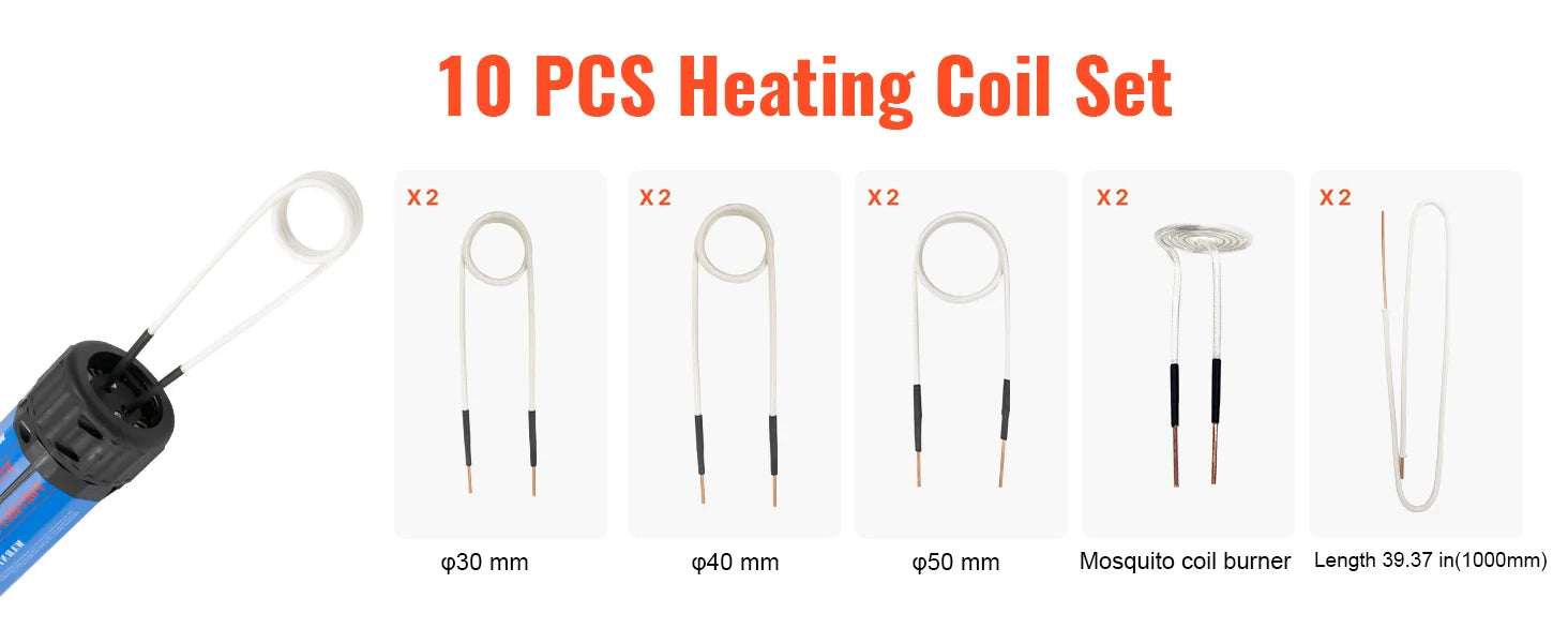 1400W Magnetic Induction Heater Kit for Rusted Bolt Removal