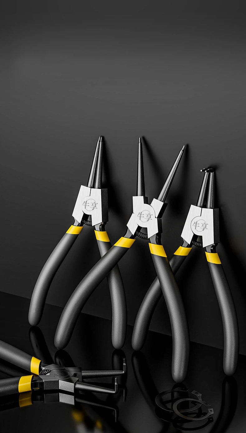 Four-Piece Circlip Pliers Set