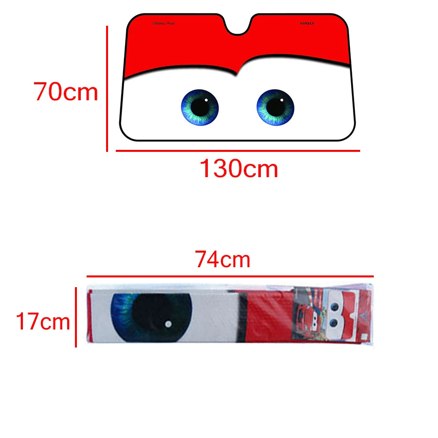 Cartoon-Eye Windscreen Sunshade – Color Options