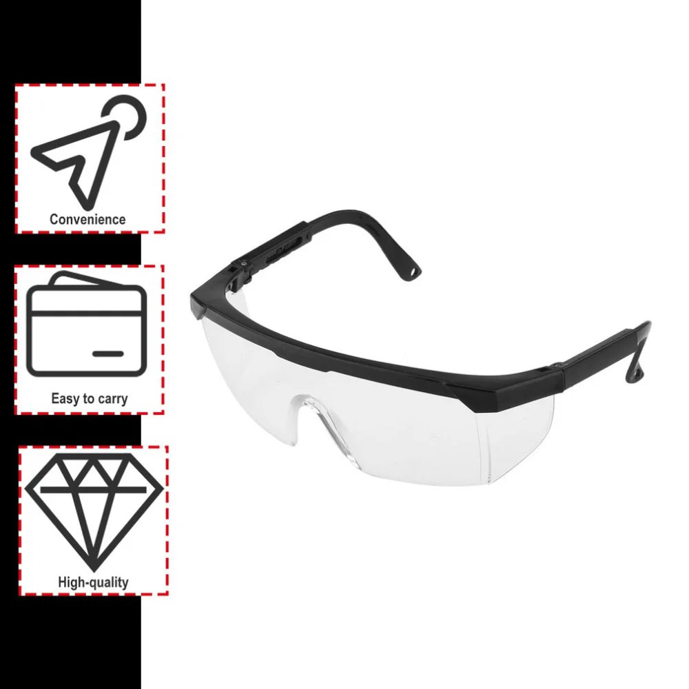 2Pcs Anti-Splash Work Safety Glasses Eye Protecting Lab Goggles Protective Industrial Wind Dust Proof Goggles Cycling Glasses