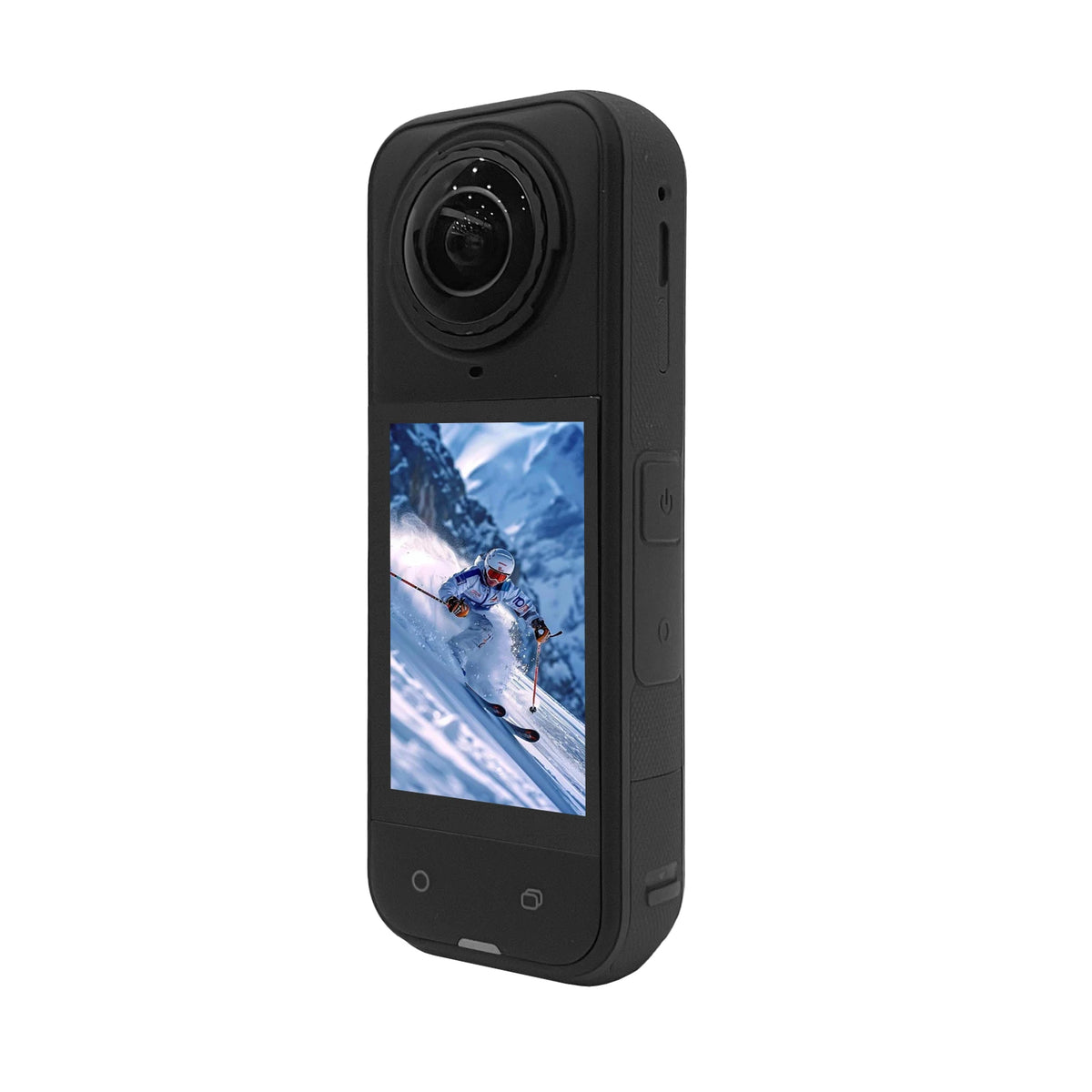 8K Action Camera with Switchable Lenses and Low-Light Performance