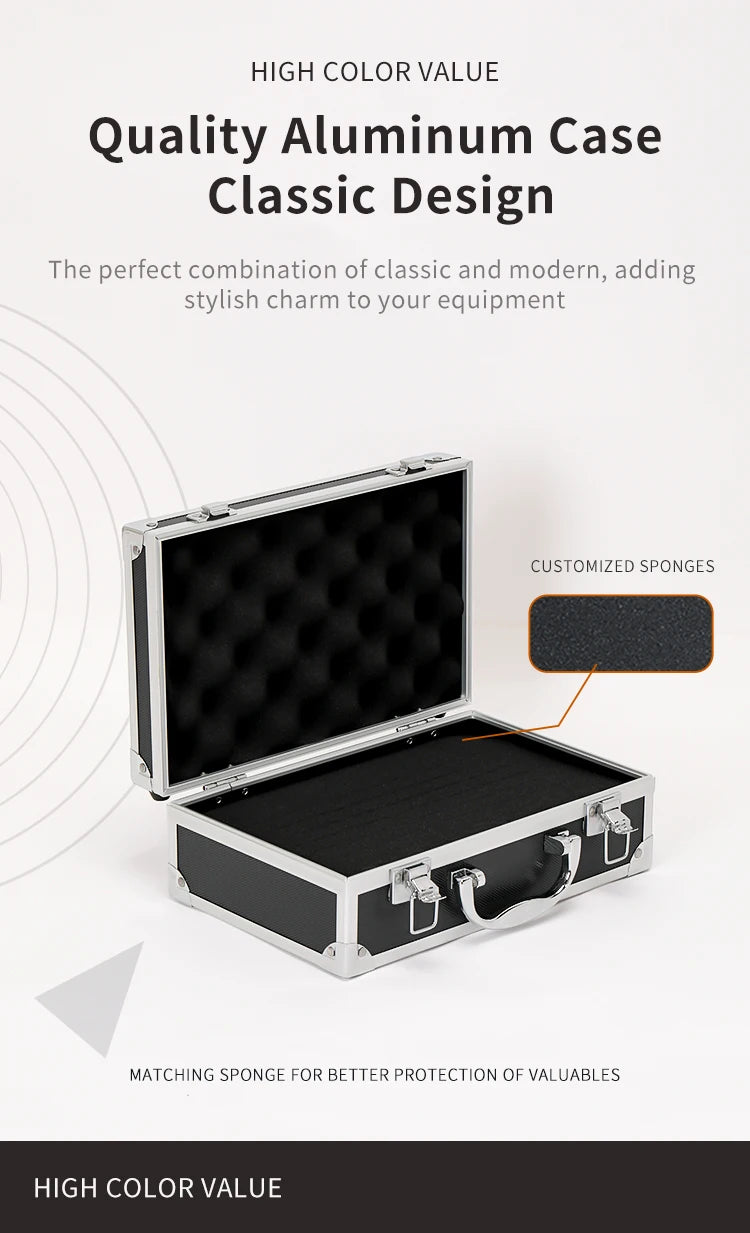 Aluminum Toolbox - Portable, Multi-Purpose Storage for Tools, Instruments, Fishing Gear & More - Durable Hardware Organizer