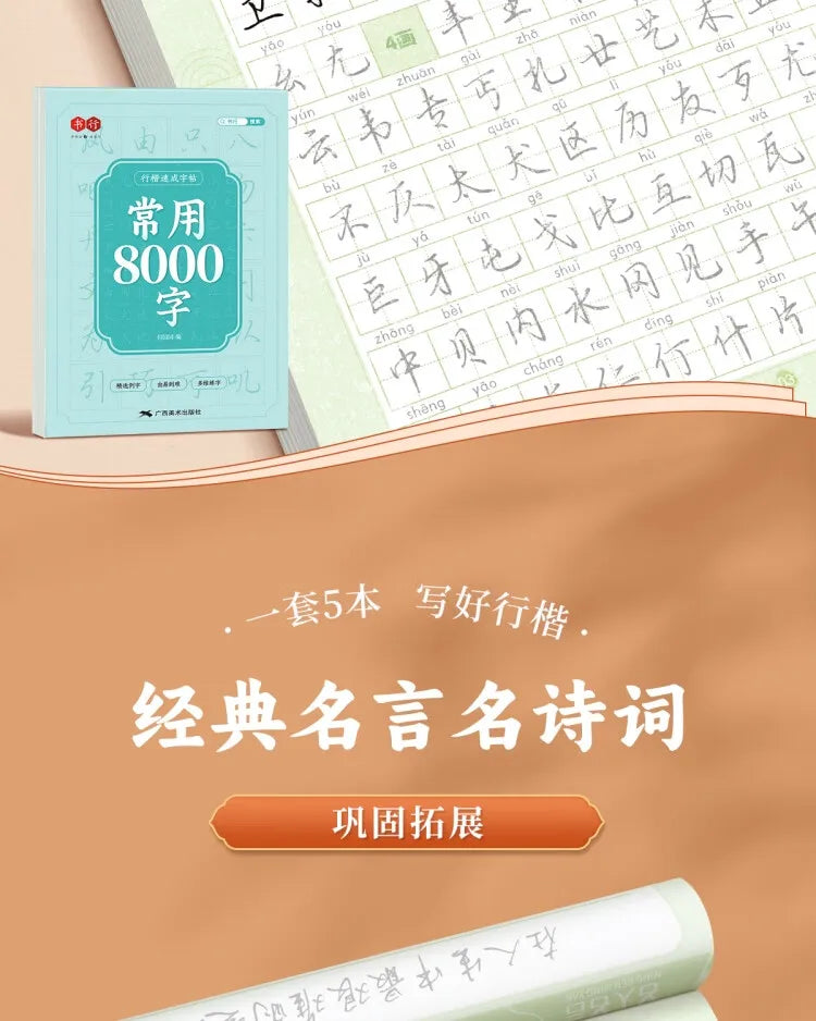 Cahiers d'exercices de calligraphie chinoise