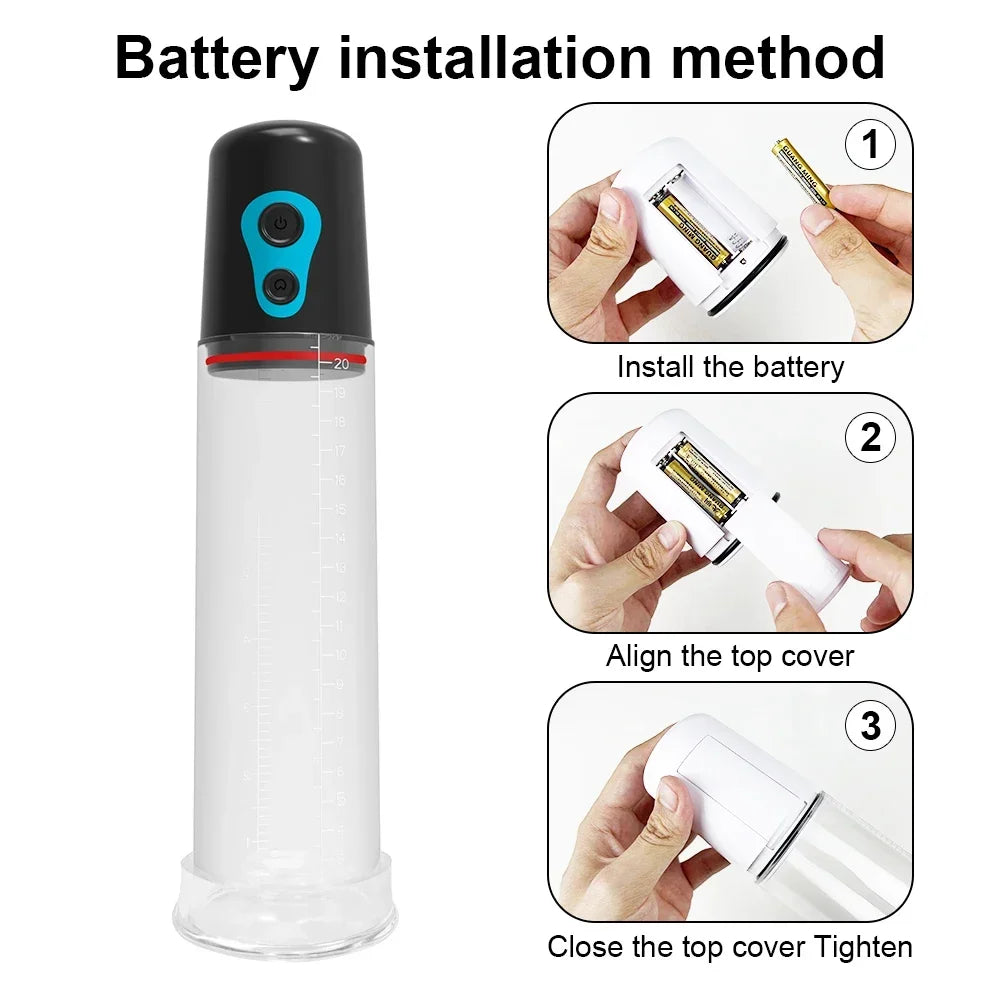 Elektrikli Penis Pompası Penis Büyütücü Vakum Pompası Erkekler için Seks Oyuncakları Penil Büyütücü Antrenör Yetişkin Erkek Mastürbatörü Penis Büyütme