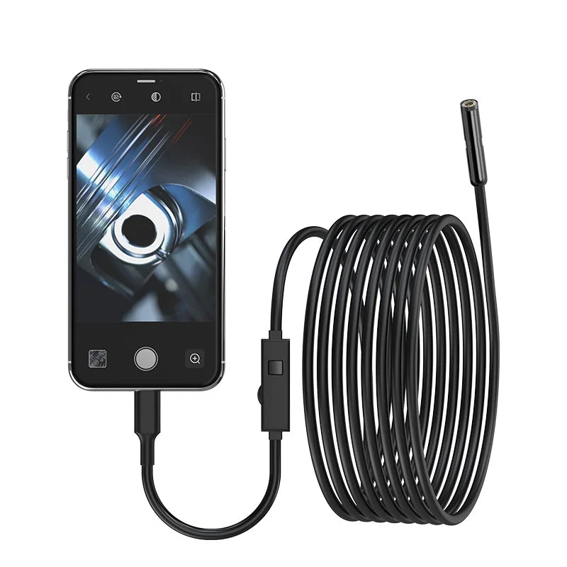 2MP Endoscope Camera 8mm for iPhone and Android, Dual Lens