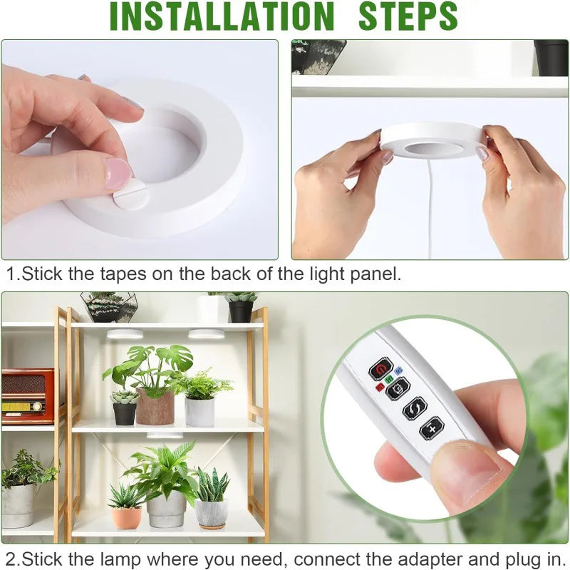 USB Plant Light with Timer, 1-4 Head Options