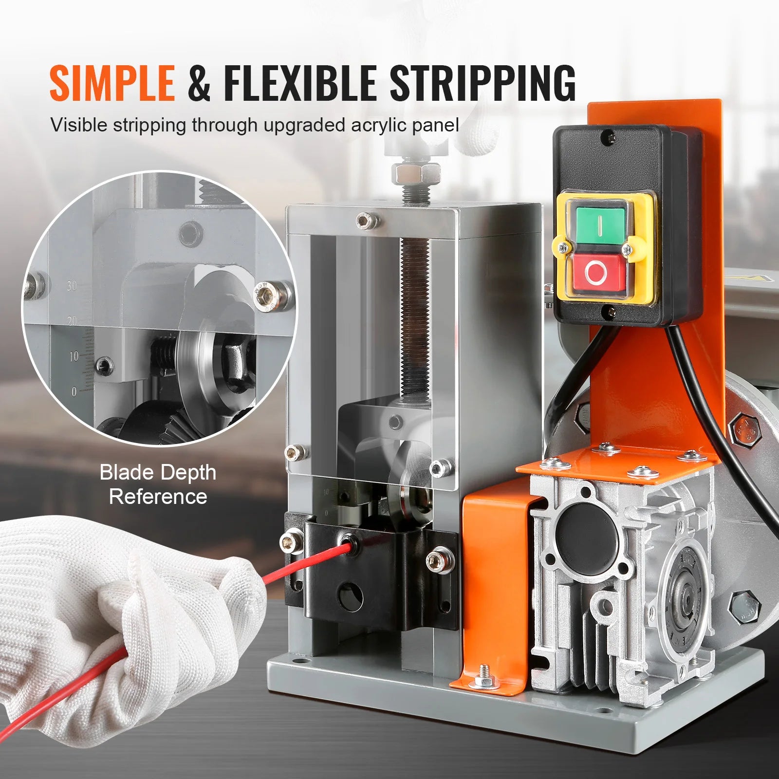 Elektrische draadstripper 1,5–25 mm 180W snelle kabelstripper